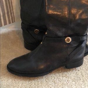 Tory Burch black riding boots